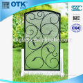 Latest style high quality clear low wrought iron art glass